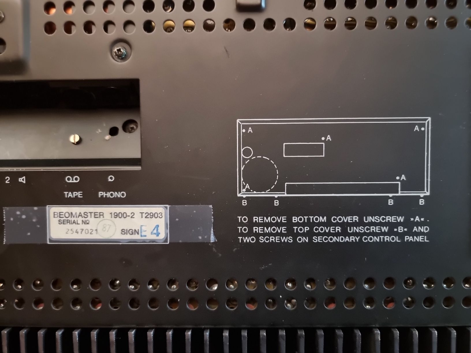 Bang & Olufsen Receiver: Beomaster 1900-2 – Gebraucht aus Schalunen von Elfenau 2
