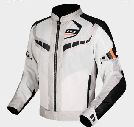 LS2 Motorradjacke grau schwarz gebraucht guter Zustand