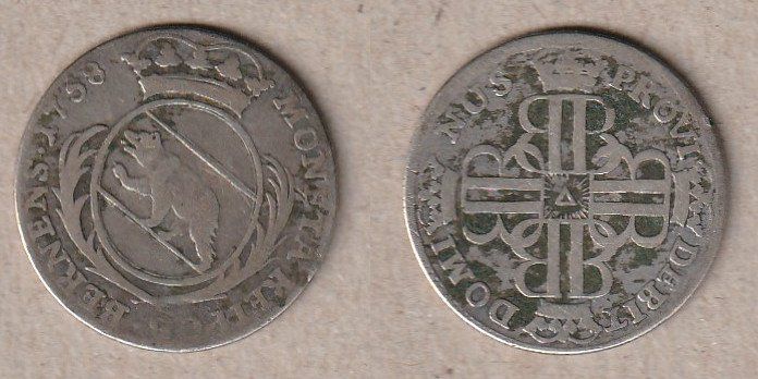 Toutes les monnaies: Bern, 20 Kreuzer 1758 – D'occasion à Allschwil par Coinfreak