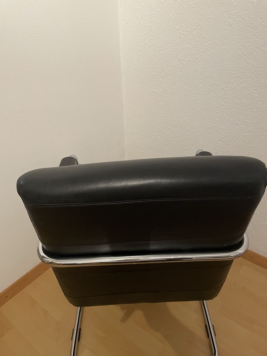 Sessel: Freischwinger Sessel in Schwarz – Gebraucht aus Thun von rem_9vqs 4
