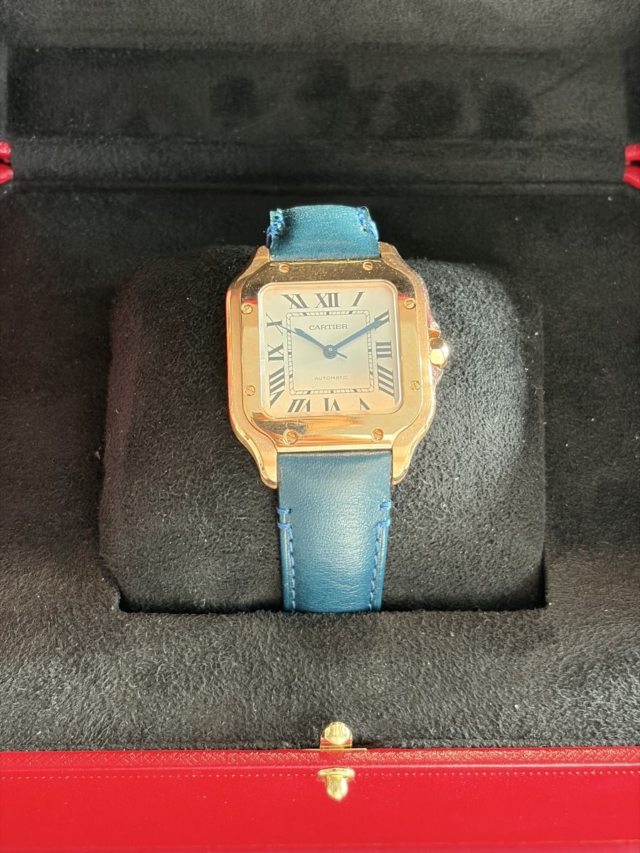 Cartier Orologi: Cartier Santos Rose Gold Medium 35mm – Usato da Bern venduto da Un.ruh