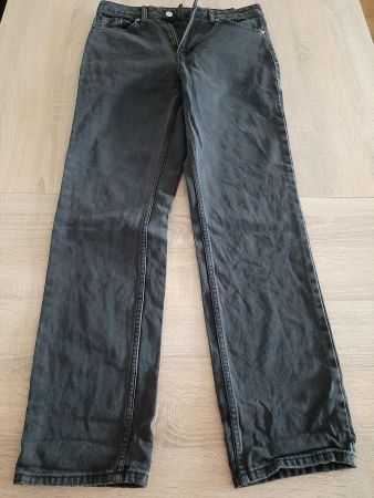 Jeans schwarz, Gr. 38, Vintage Straight high waist
