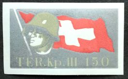 Soldatenmarke 2.WK, Ter Kp III/150, grau, gesch Wi Ter 259-2