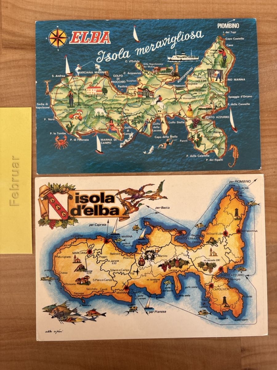 Cartoline postali: 2 AK von Insel Elba – Usato da Rümlang venduto da Kartenpost1