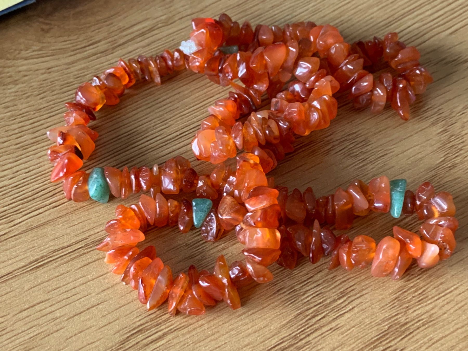 Catenine: Rotte Kette + Aventurin (62cm) – Usato da Laufen venduto da belleskulptur 2