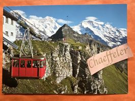Wengen-Männlichen Bahn Postkarte Eiger Mönch Jungfrau