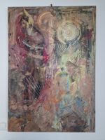 Acrylbild mit Strukturen ,ein Unikat