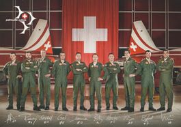 Patrouille Suisse: signierte Autogrammkarte!