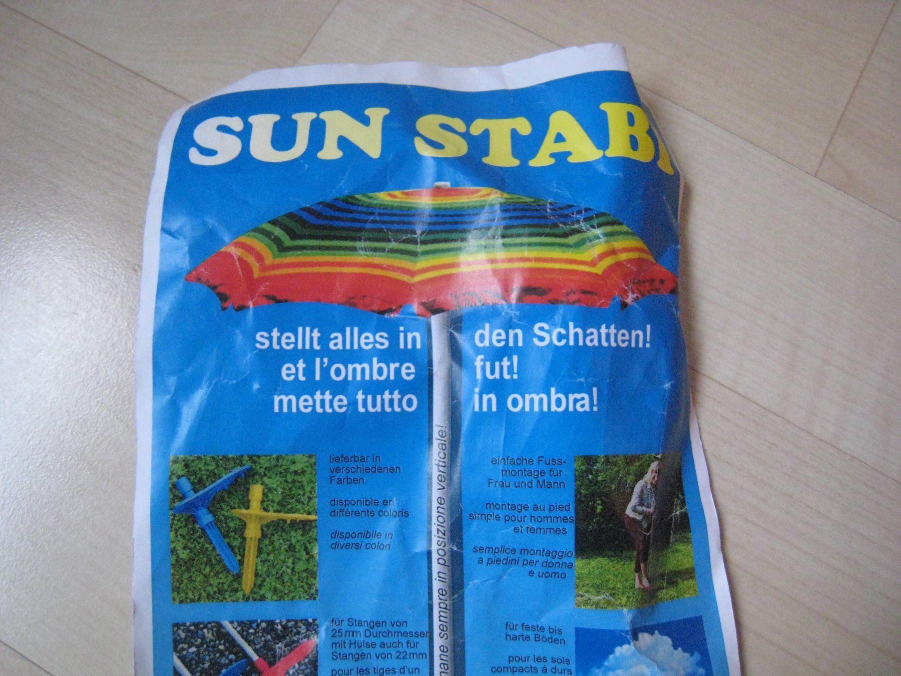 Altro: Sonnenschirm-Ständer  rot  ungebraucht  Sun Stabi – Nuovo (secondo la descrizione) da Dättlikon venduto da Mamakuga 2