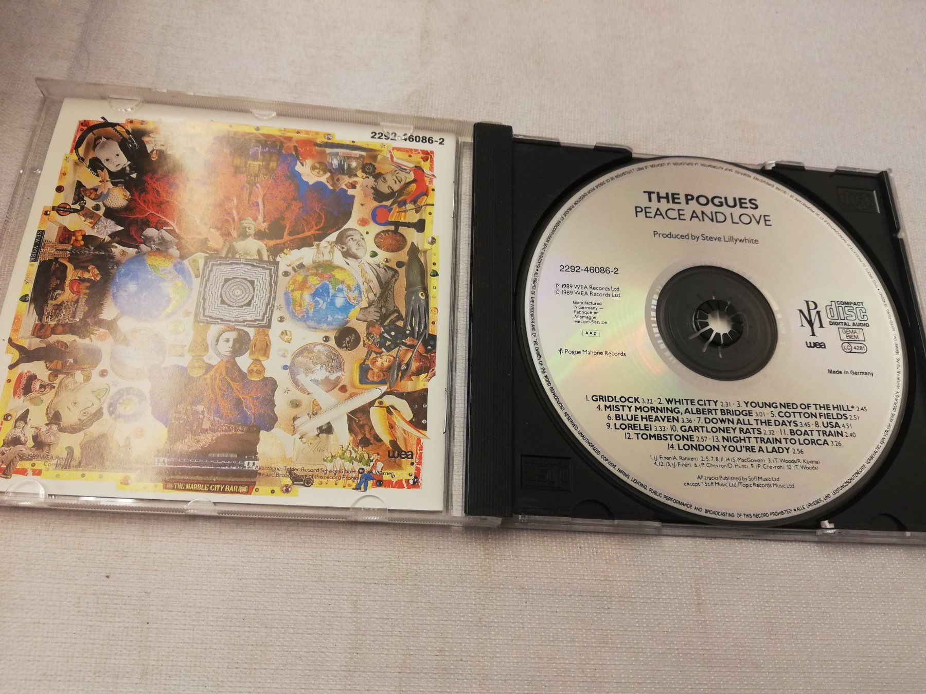 CD: POGUES - PEACE AND LOVE – Usato da Bern venduto da Vinylsound.ch 1