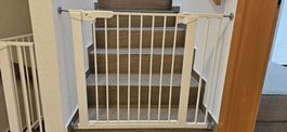 Weisses Treppenschutzgitter von Babydan