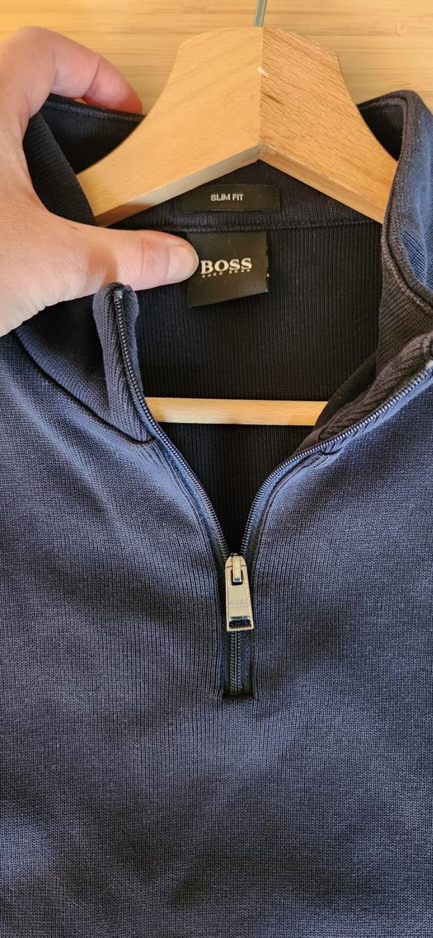 Hugo Boss Maglioni & Felpe: BOSS Herren Pullover, Slim Fit, Dunkelblau, Grösse L – Usato da Zürich venduto da syl_bhd2 2