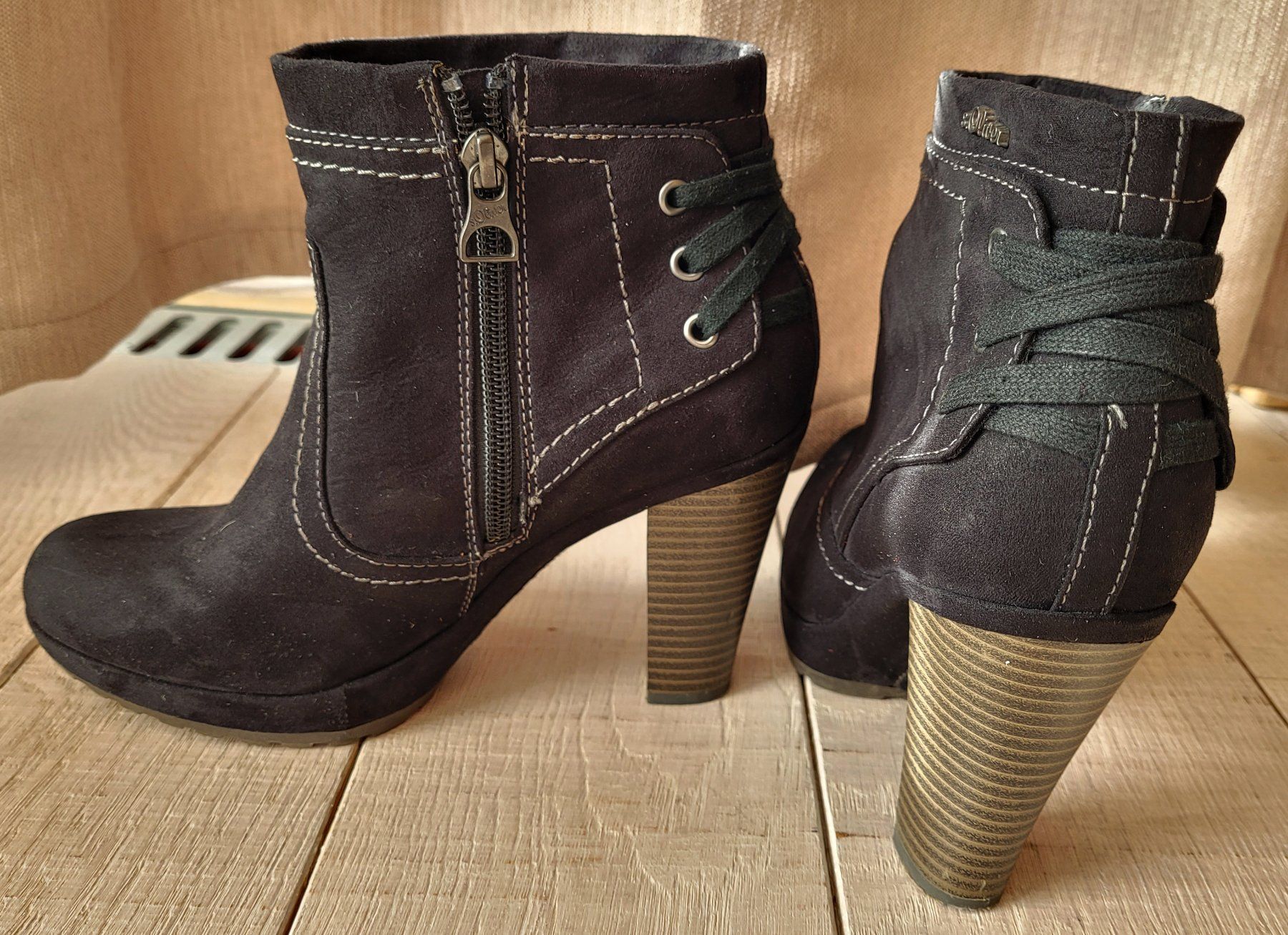 S.Oliver Damenschuhe: s.Oliver Winterschuhe Stiefeletten mit Absatz Gr. 37 schwarz – Neu (gemäss Beschreibung) aus Hofstetten BE von lis_tlt6 3