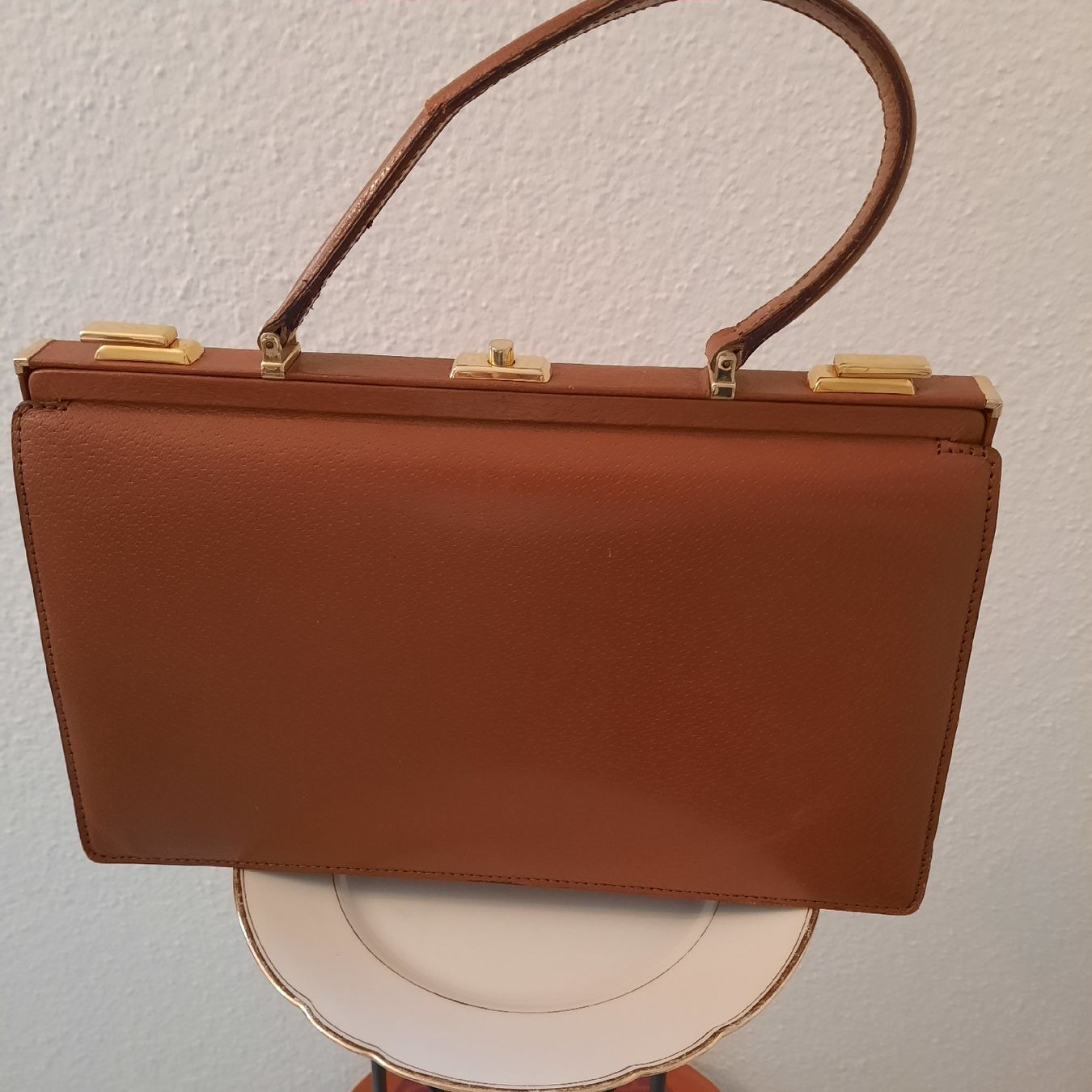 Borse da donna: SCHÖNE VINTAGE LEDERTASCHE. – Usato da Hinwil venduto da Wuschi40 1