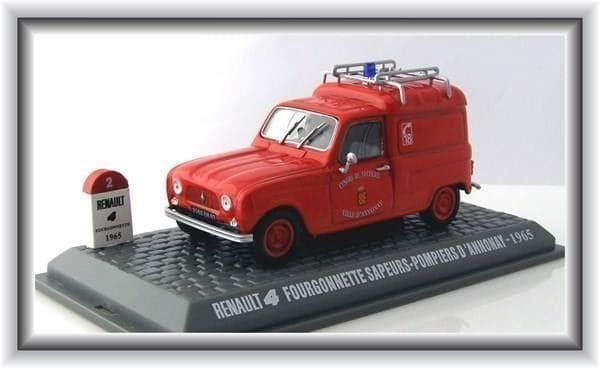 Renault Modellini d'auto: Renault 4 Fourgonnette "Sapeurs Pompiers D' Annonay 1963" – Nuovo e nell'imballaggio originale da Gerlafingen venduto da espero88