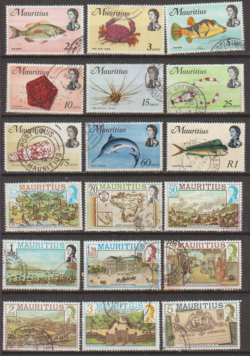 Alle Briefmarken: GB : Mauritius – Gebraucht aus Crans-Montana von kira56
