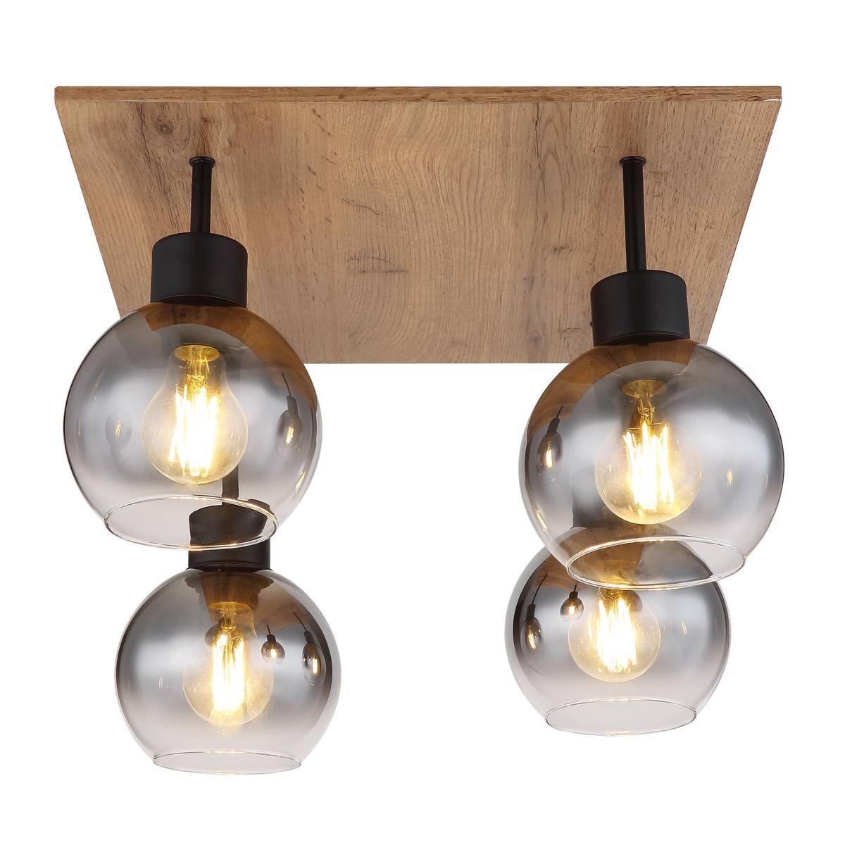 Kronleuchter & Deckenlampen: Deckenleuchte, Holzoptik, 40 cm x 40 cm – Neu (gemäss Beschreibung) aus Kreuzlingen von Smart-Light 2