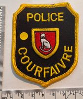 1 Polizei Abzeichen Gemeindepolizei Courefaire / Jura