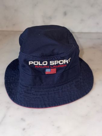 Neue Polo Sport Ralph Lauren Bucket Hat Navy S/M