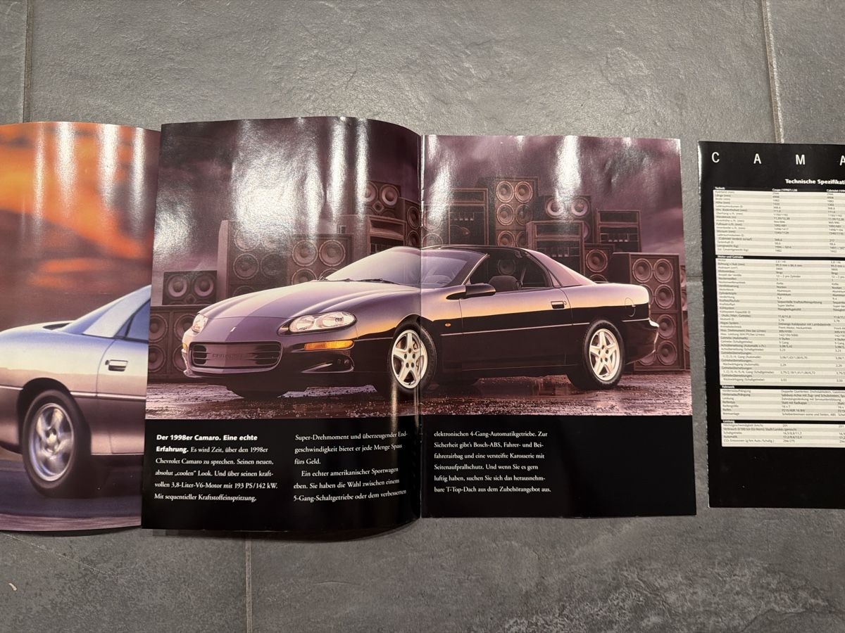 Chevrolet Documenti: Chevrolet Camaro Prospekt - rar – Usato da Wolfwil venduto da Rolex1 2