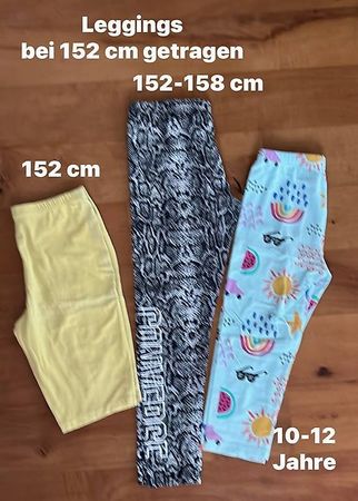 Mädchen Leggings bei Gr. 152-158 getragen ab 4.-