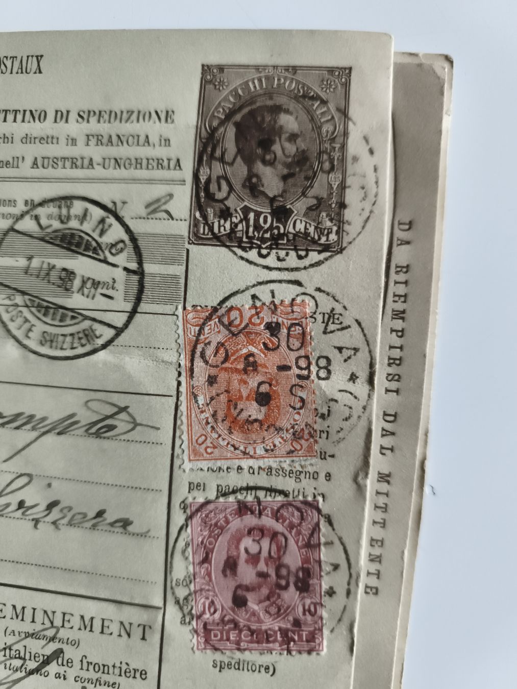 Tutti i francobolli: Ancien bulletin de colis postal de – Usato da Prilly venduto da jor_x27s 4