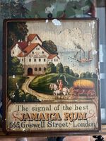 Antikes Jamaica Rum Tavern Schild, Vintage Dekoration!