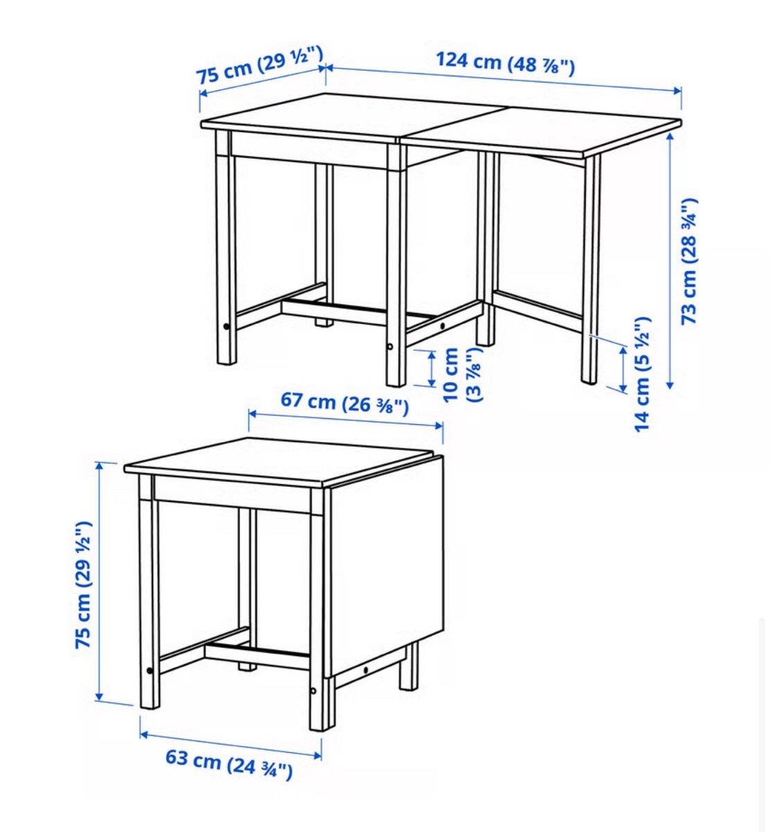 Tables: Ikea PINNTORP Klapptisch – D'occasion à Zürich par joremunu 1