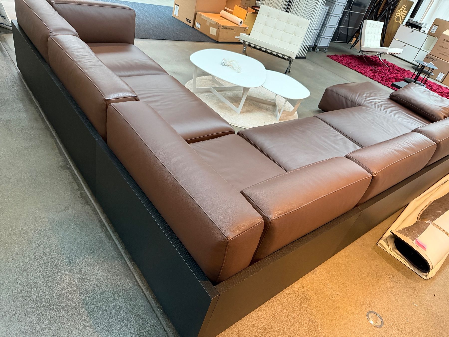 Cassina Divani: Cassina MEX sofa Leder braun Wohnlandschaft modular – Usato da Worb venduto da hclass 6