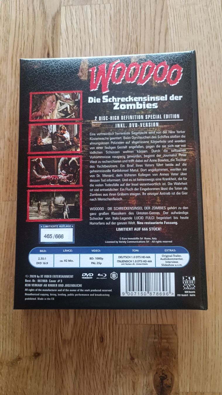 Alle DVDs: Woodoo Mediabook – Neu (gemäss Beschreibung) aus Oberkulm von Plankton 1