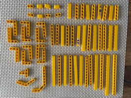 Lego Technik gelbe runde Lochbalken LotP