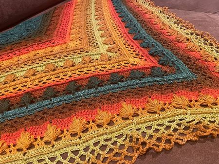 HANDMADE Dreieckstuch, Schultertuch, Schal