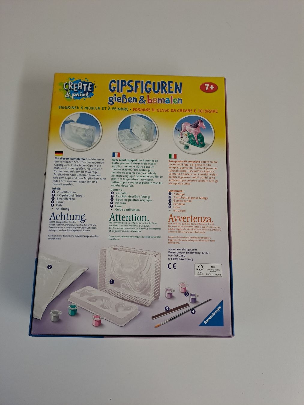 Kit bricolage: Gipsbastelset Pferd – Usato da Rothenburg venduto da 123odermatt 2