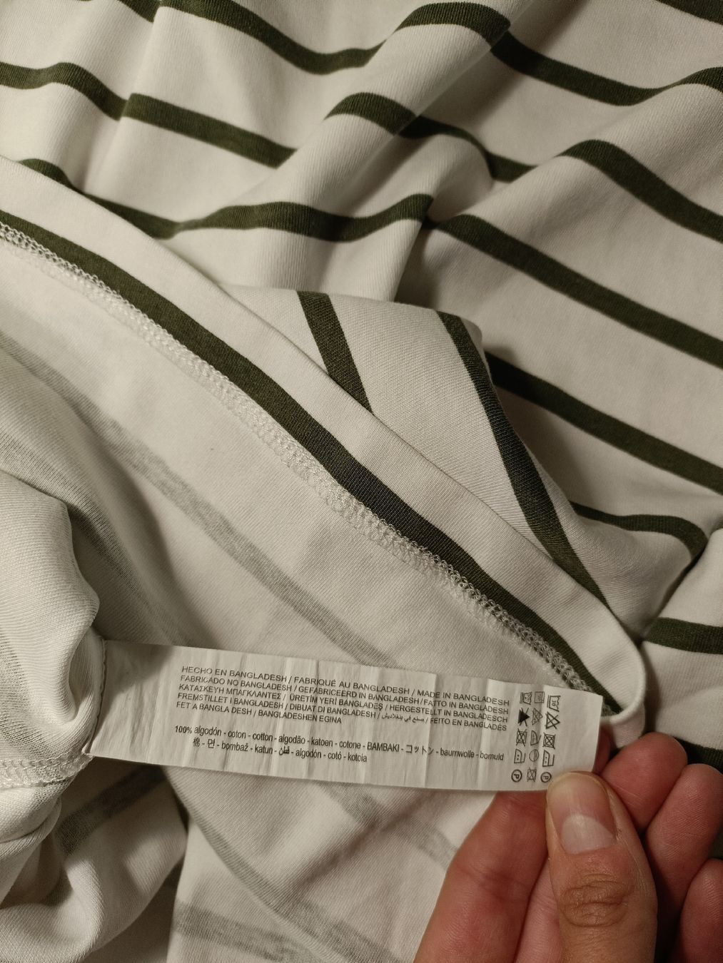 Stradivarius Pullover & Sweatshirts: Pull Stradivarius rayé blanc et vert - Taille S – Gebraucht aus Vaulruz von O_DDM 3