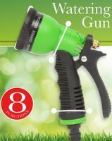 Sprühpistole für Gartenschlauch Soft/mit 8 Funktionen grün