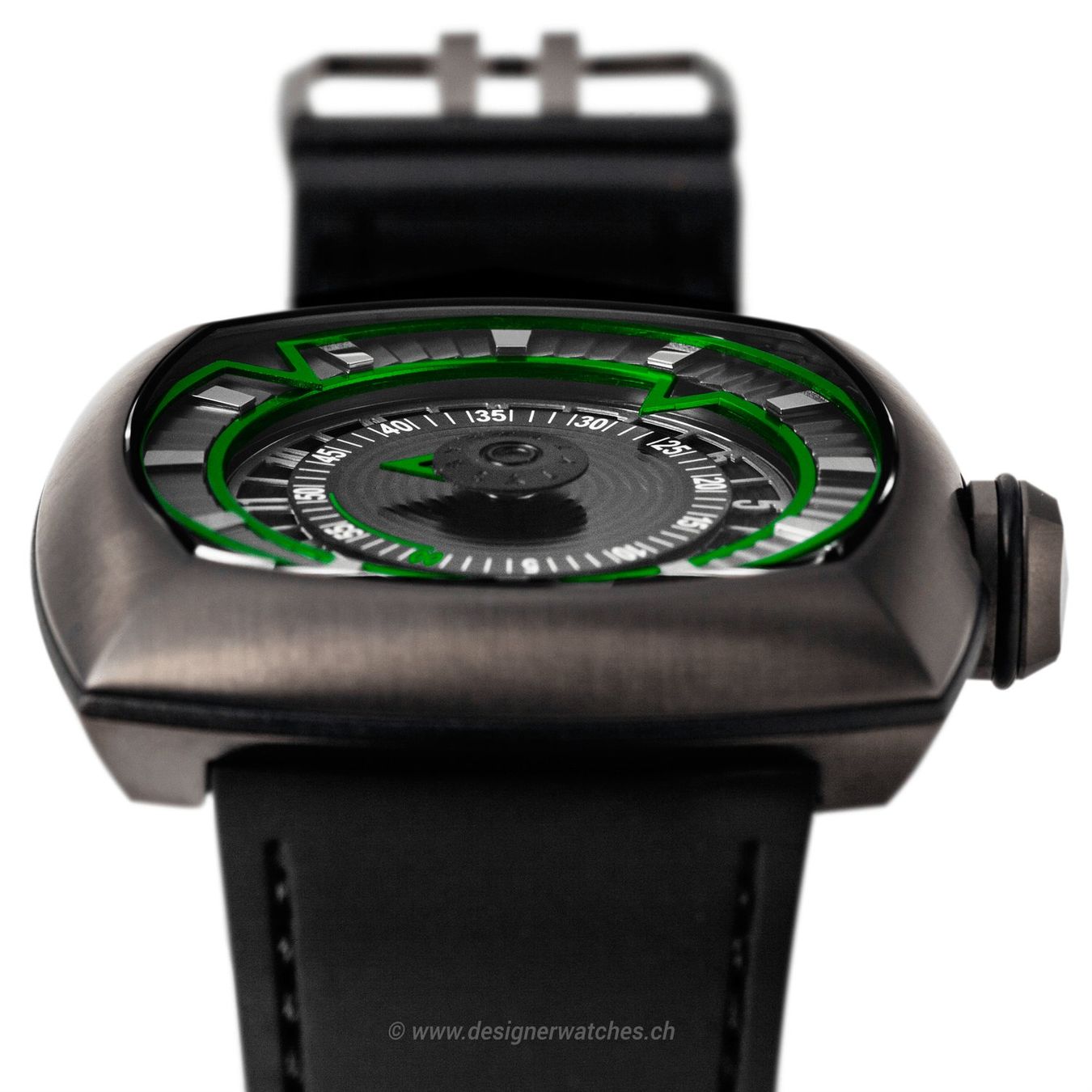 Orologi: Lytt Labs Inception Green Armbanduhr Automatic Saphirglas – Nuovo e nell'imballaggio originale da Biel/Bienne venduto da Qlocker 1