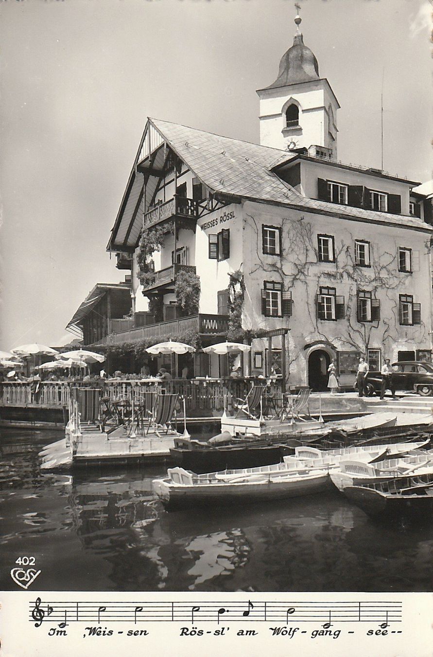 Cartoline postali: Alte Ansichtskarte "Weisses Rössl am Wolfgangsee" – Usato da Dürnten venduto da pema28
