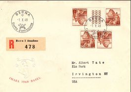 ZB160) 1948, Landschaftsbilder FDC italienisch sehr selten