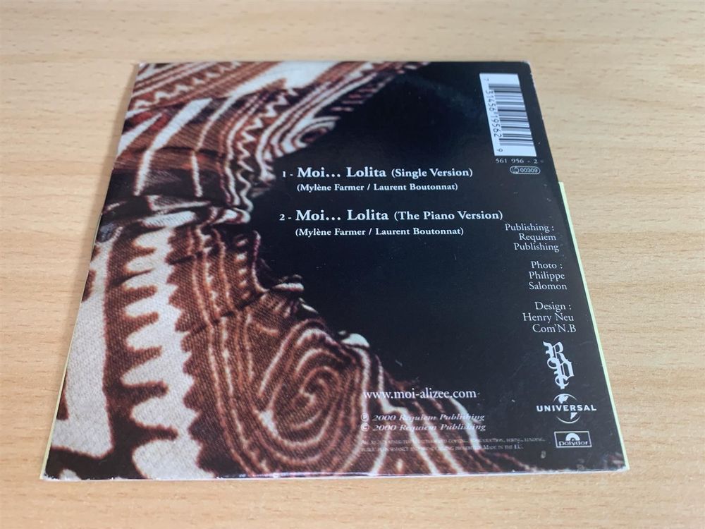Débardeur Vintage Alizée "Moi Lolita" Années 2000 - Taille S - Noir - Neuf Jamais Porté - Collector Pour Fans