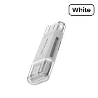 Kartenleser USB-C und USB-A für SD und microSD, weiss