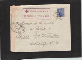 Zensur/ Gefangenenpost ! : Brasilien - Winterthur ,gel. 1918