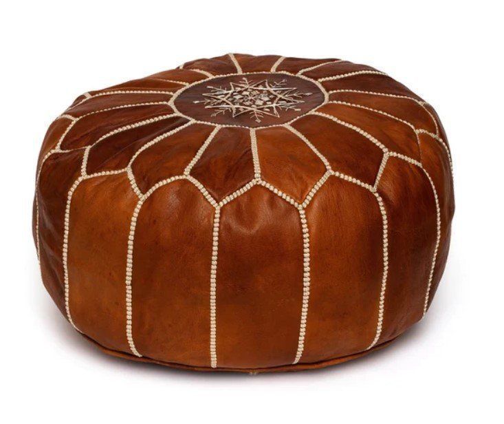 Divani: Pouf  Marocain en Cuir de Marrakech – Nuovo (secondo la descrizione) da cournillens venduto da Haronn 2