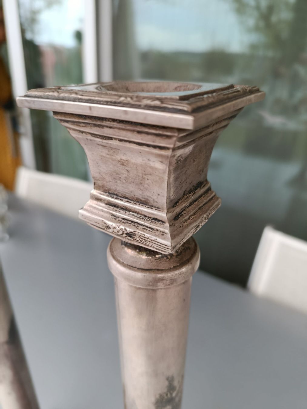 Portacandele: 2 grosse Antike Leuchter versilbert – Usato da Zürich venduto da timeless.tones 5