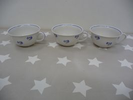 3 Tassen Langenthal Streublumen