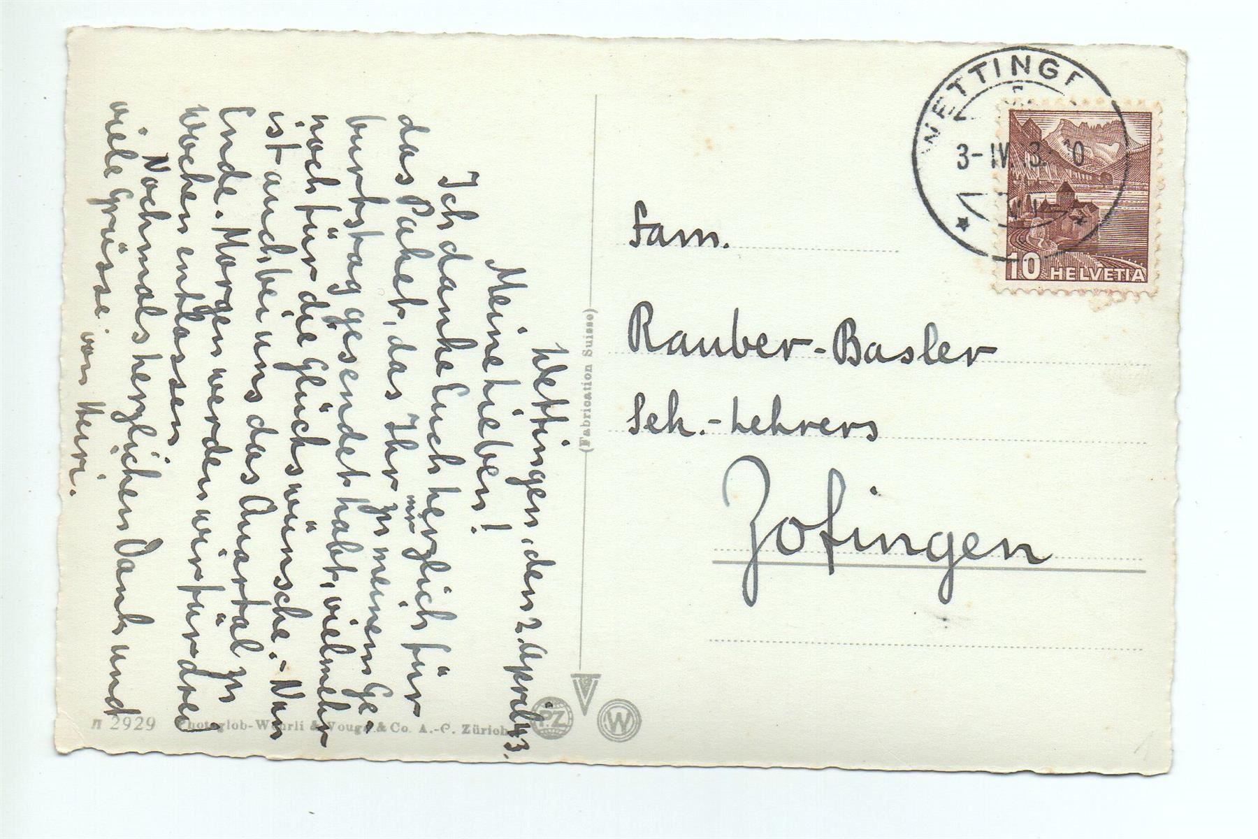 Cartes postales: WETTINGEN Kloster Chorstühle – D'occasion à Jona par philajona 1