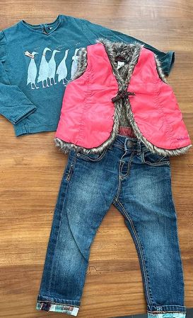 Set Jeans, Weste, Hemd 86-98 catimini u.a.