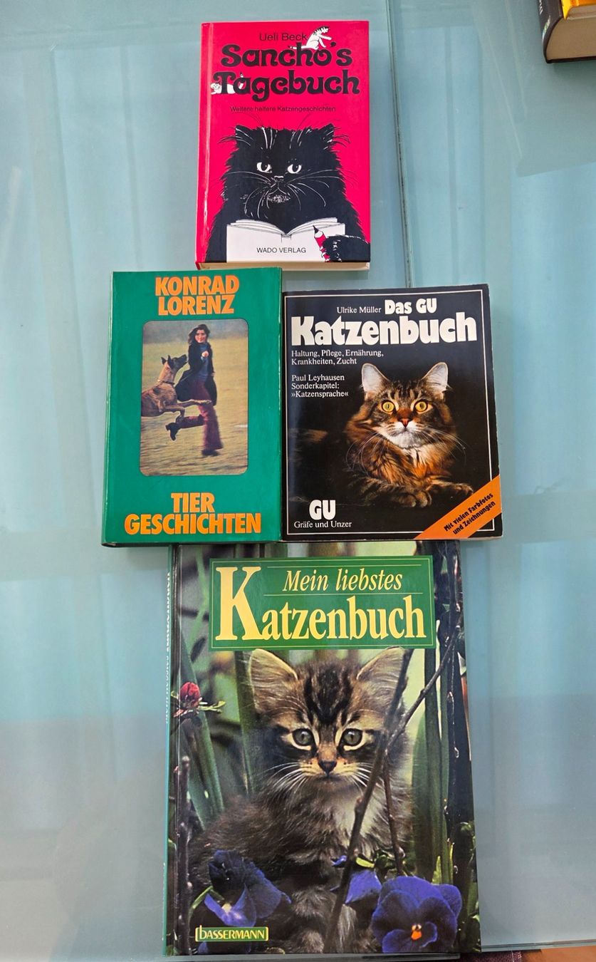Libri: Konrad Lorenz Tiergeschichten & Katzenbücher, 4 Stk. – Usato da Pratteln venduto da Barfuss999