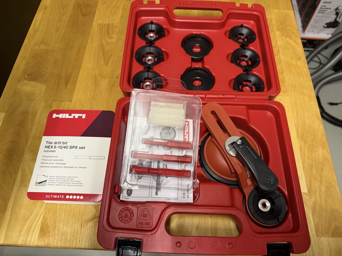 Hilti Tutti gli attrezzi: Hilti Fliesenbohrer hex starter set – Nuovo e nell'imballaggio originale da Nottwil venduto da marcowu79
