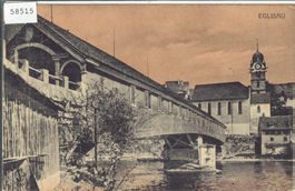 Eglisau - Holzbrücke - coloriert