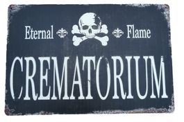CREMATORIUM  - Blechschild  (neu, OVP)